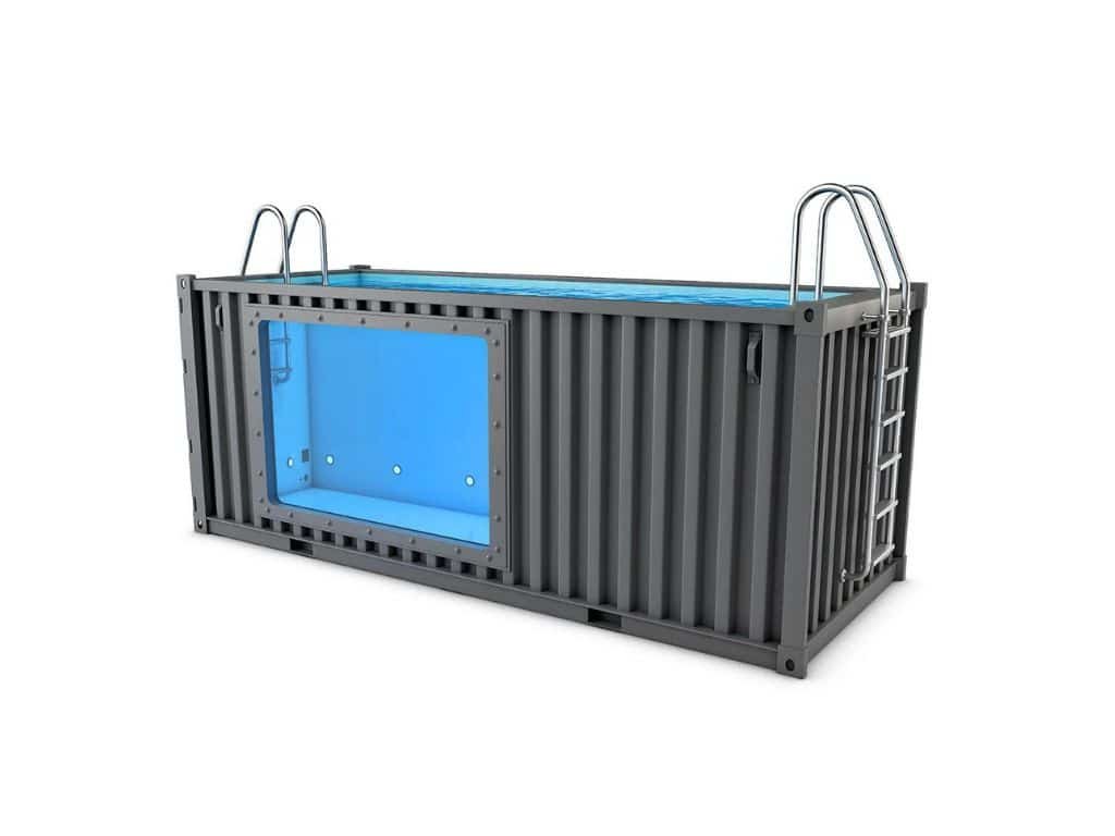 Piscine container - finition