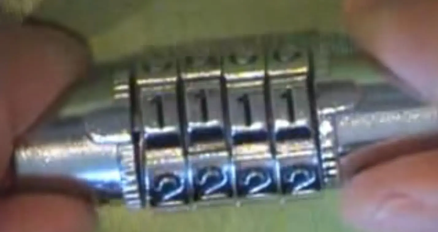 Ouvrir un cadenas à code pour vélo