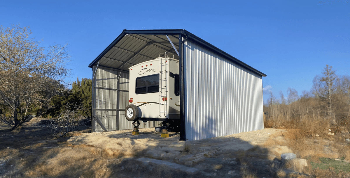 Carport métallique grand format