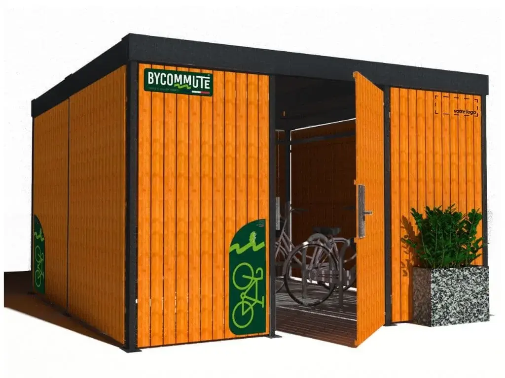 plaque habillage abri vélo galvanisé personnalisation signalisation