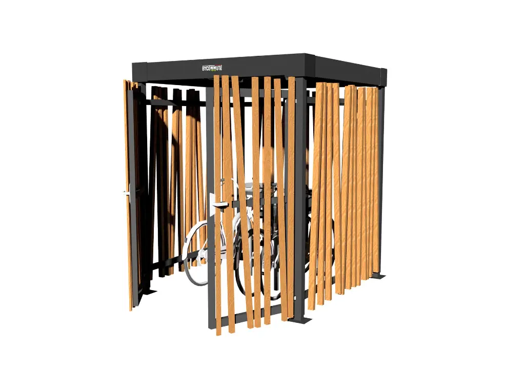 abri vélo fermé jungle compact sécurisé collectivité bois