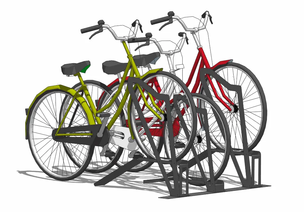 arceau vélos parrachée parking vélo urbain collectivité professionnel