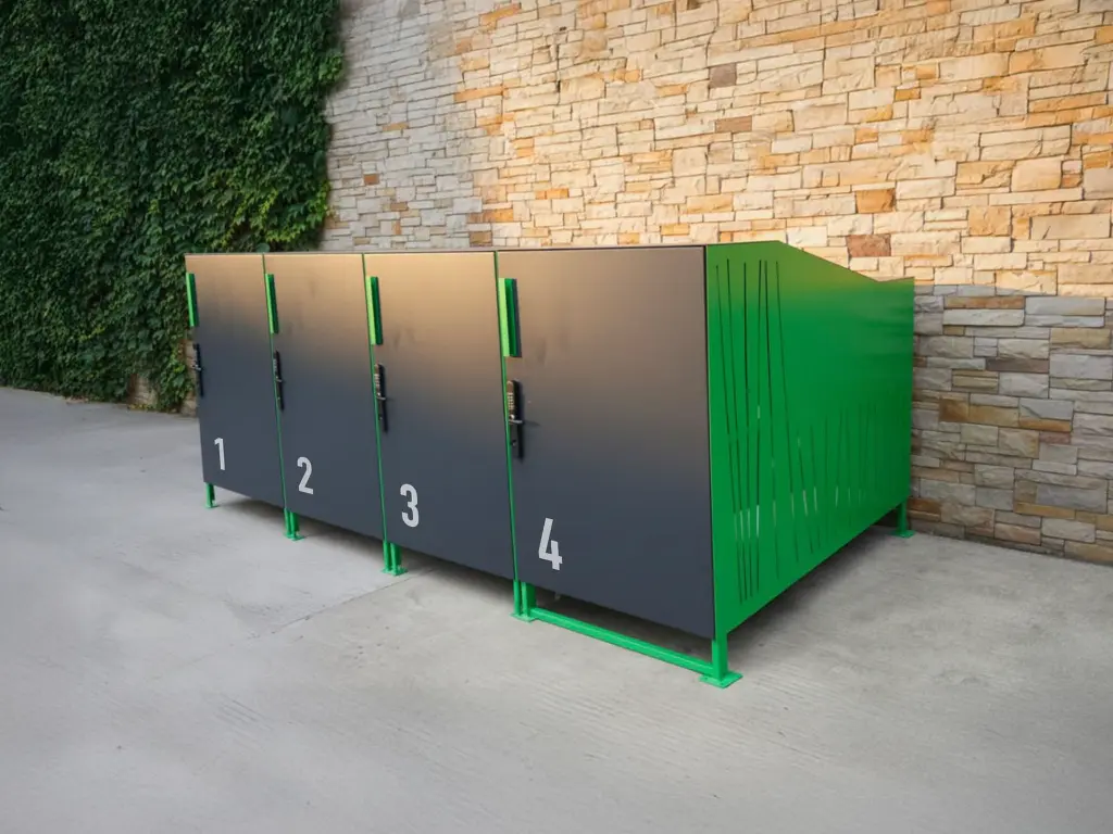 box à vélo buisson garage vélo fermé extérieur sécurisé