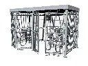 abri vélos métallique fermé compact grillage sécurisé espace optimisé