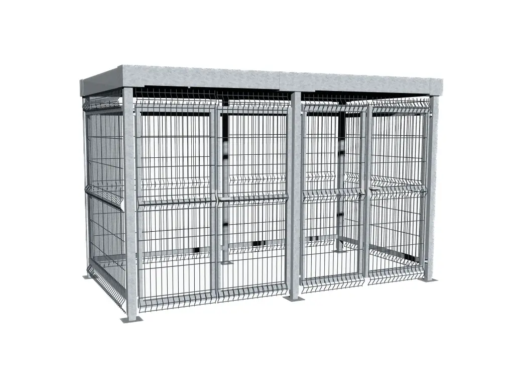 abri vélo fermé métallique compact garage vélo grillage gain place