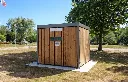 abri vélos bosquet compact fermé bois espace optimisé