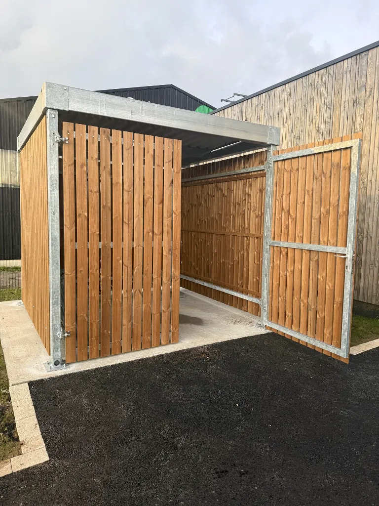 abri vélos bois bosquet fermé compact garage vélo extérieur