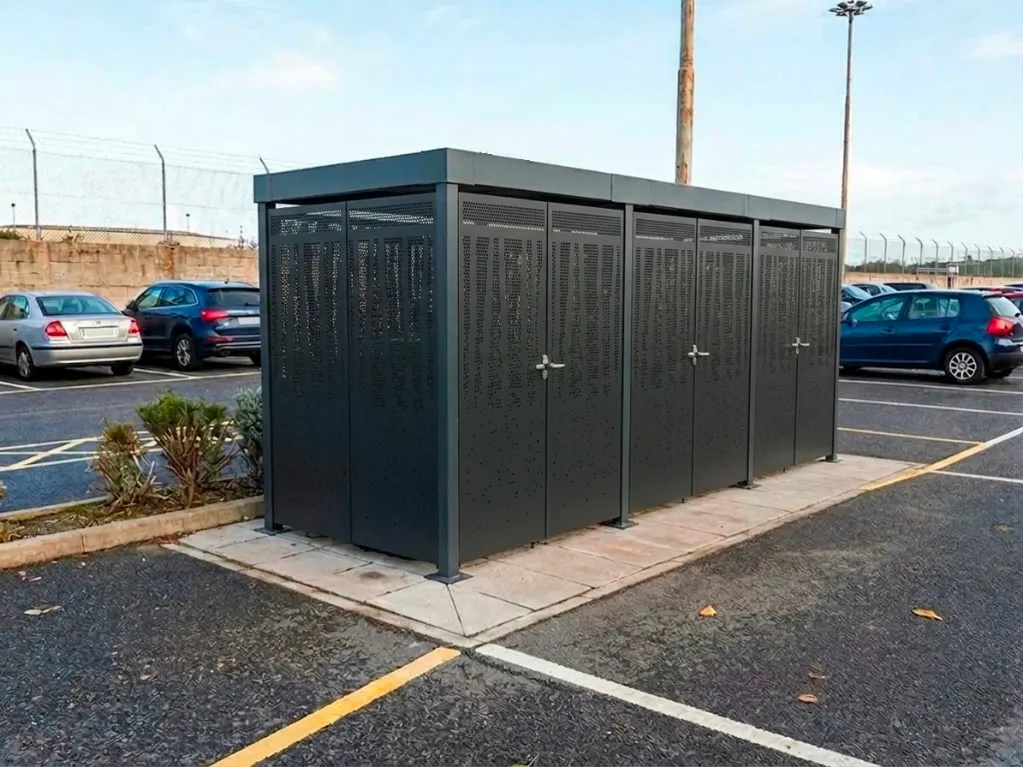 Abri vélos Rachais fermé compact en version courte