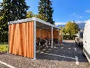 Abri vélos en bois lisière bycommute
