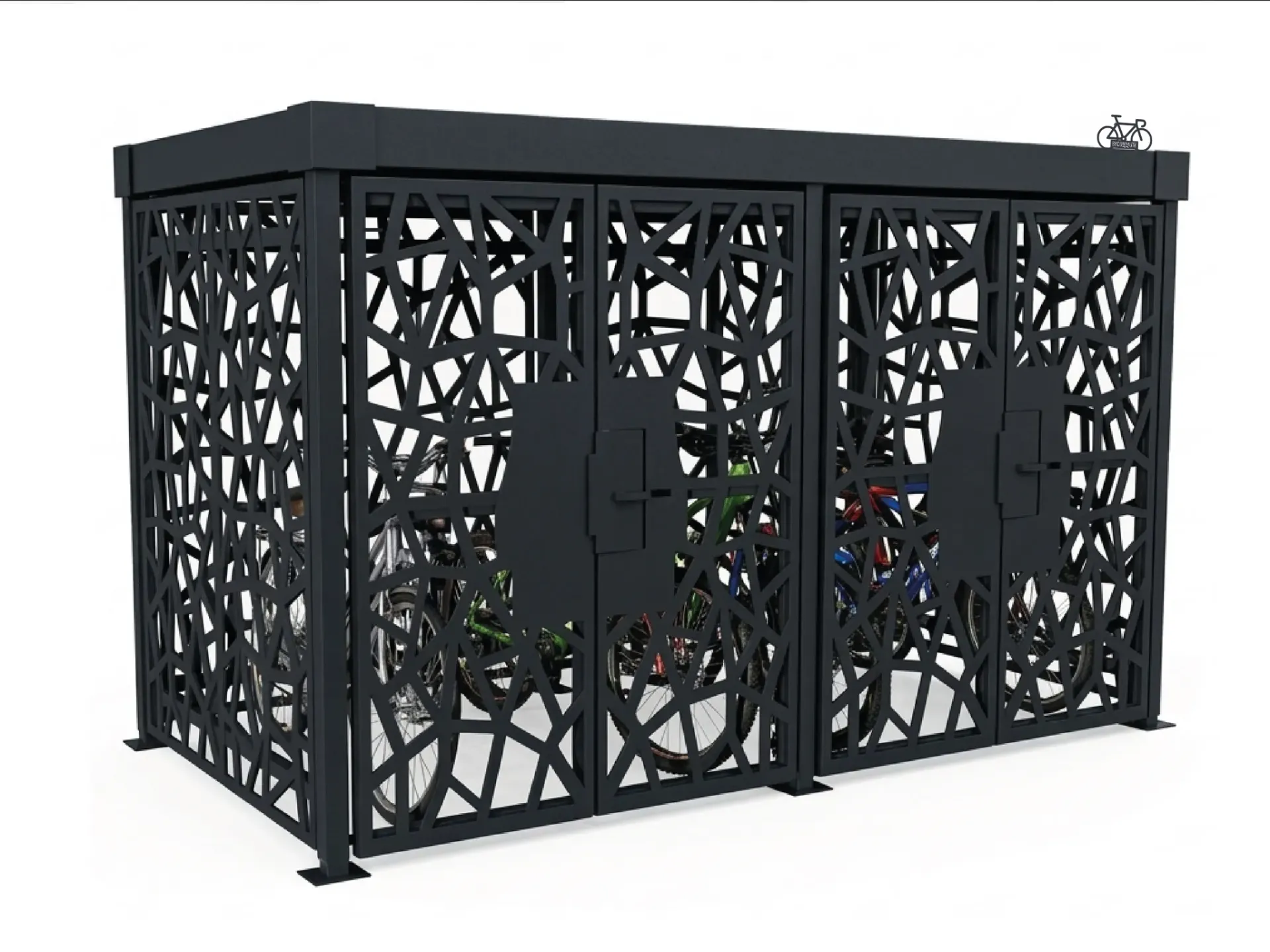 [LAP-FC-2M-N-G] Lapiaz Bike Shelter - Closed - Compact (2 m, Standard, Galvanized)