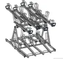 Doppelseitiges Doppelstock-Fahrradparksystem: Duo