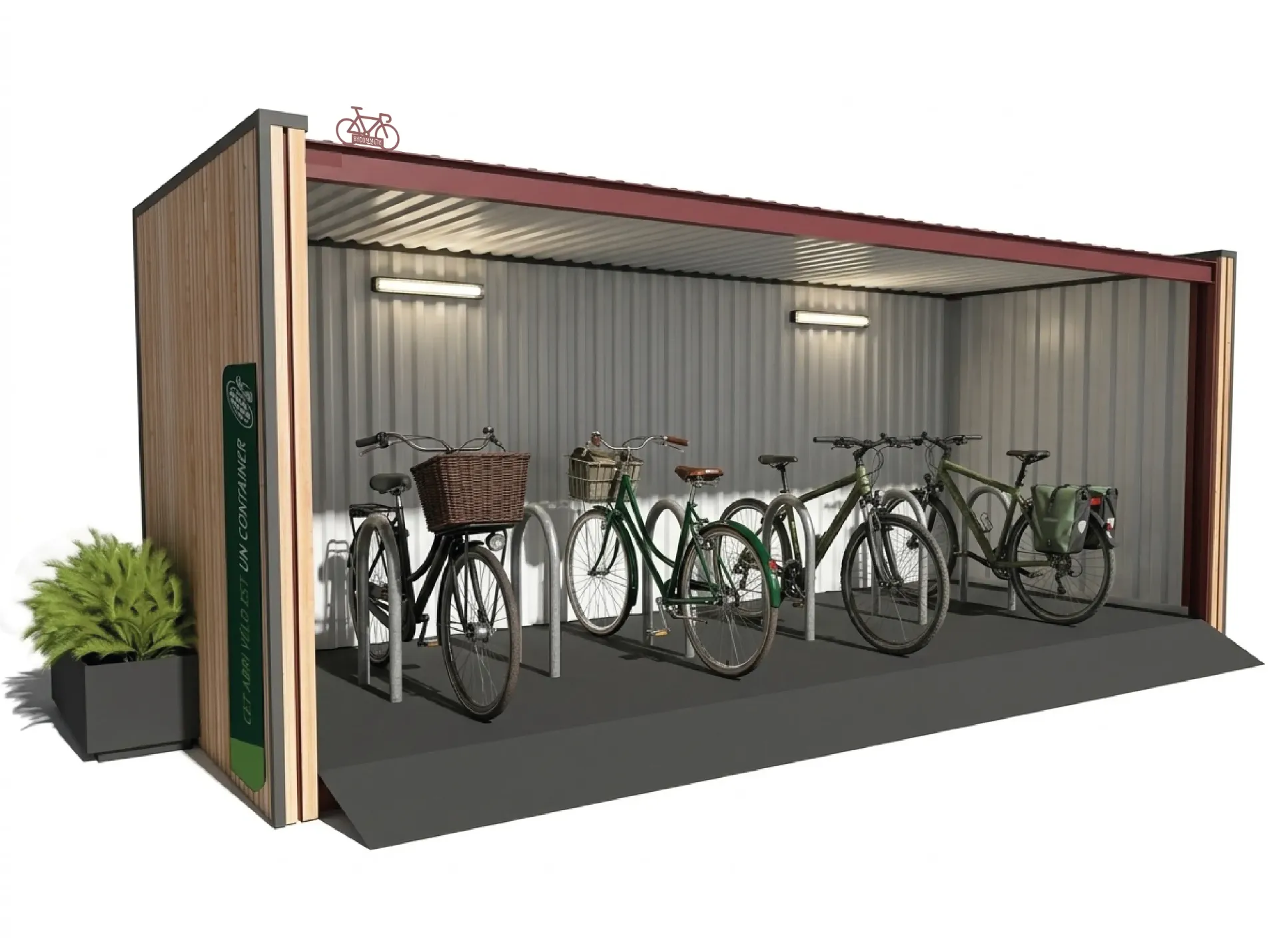 Refugio para bicicletas Escale (Normal)