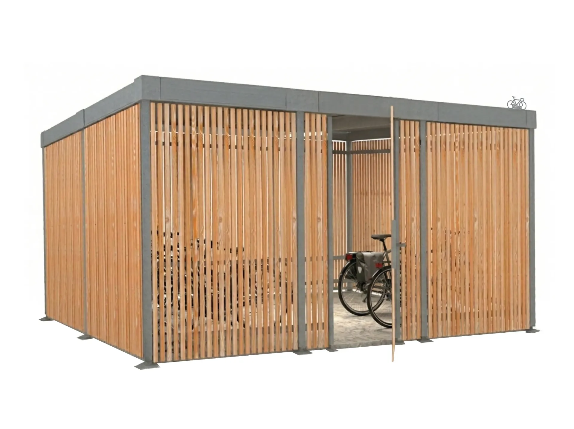 Refugio para bicicletas Lisière cerrado
