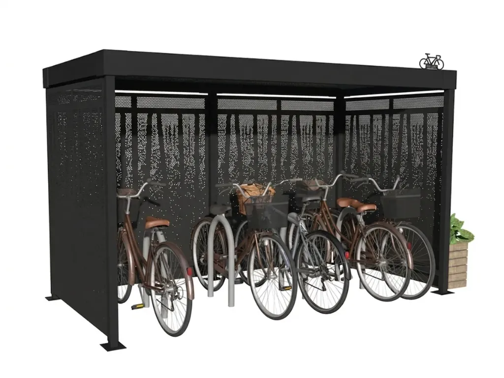 Rachais Bike Shelter (2.5 m, Standard, Galvanized)