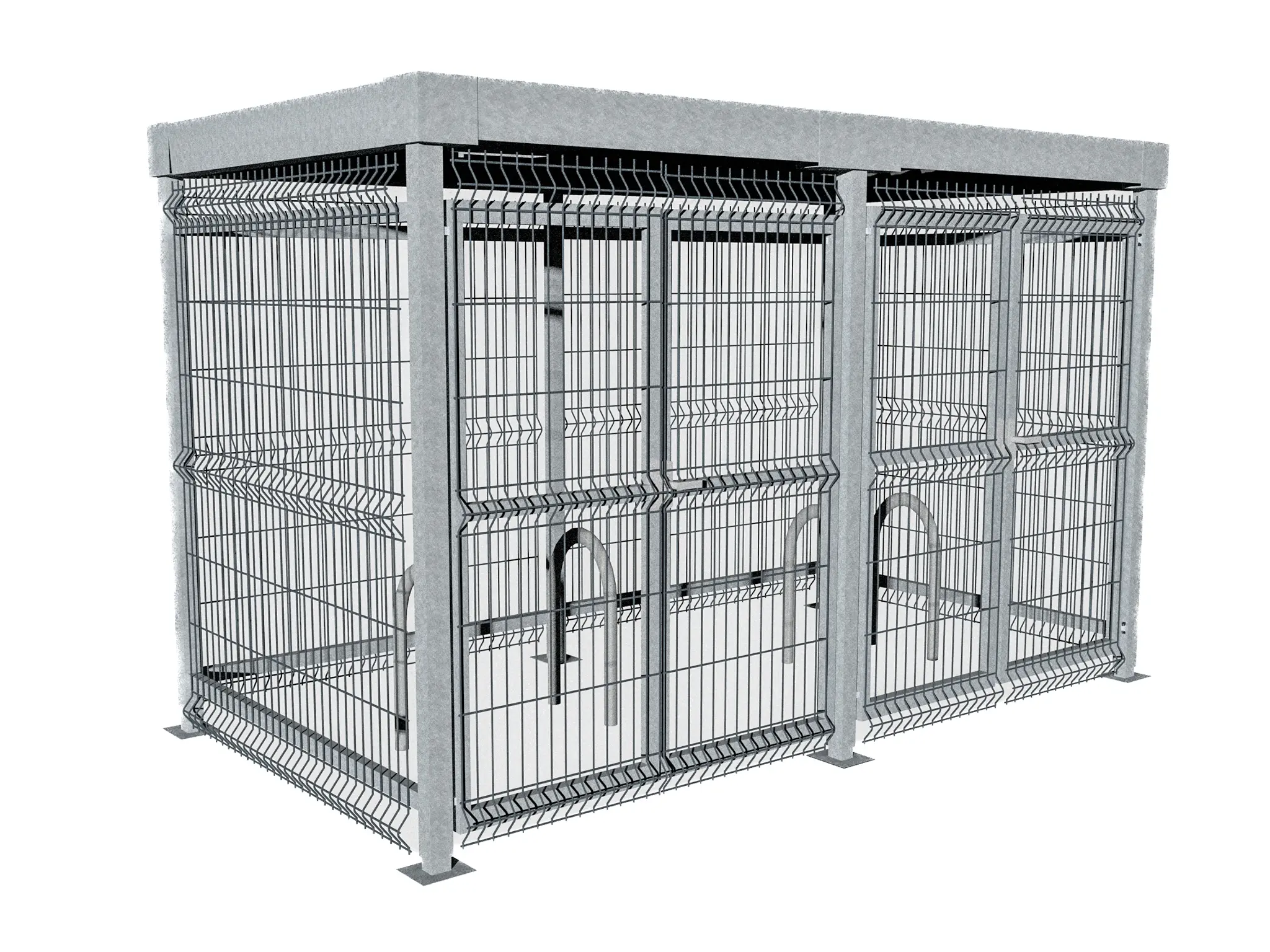 Consigne vélo métallique fermée compacte