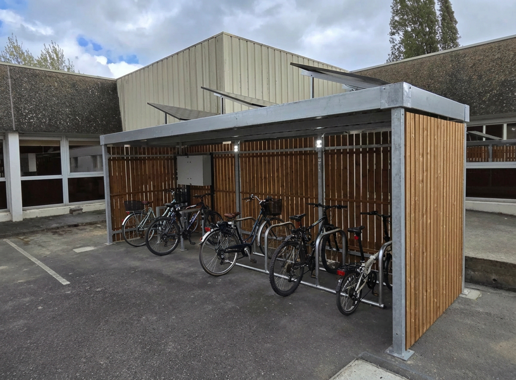 ByCommute installe un abris vélo à l'INRAP de Carquefou