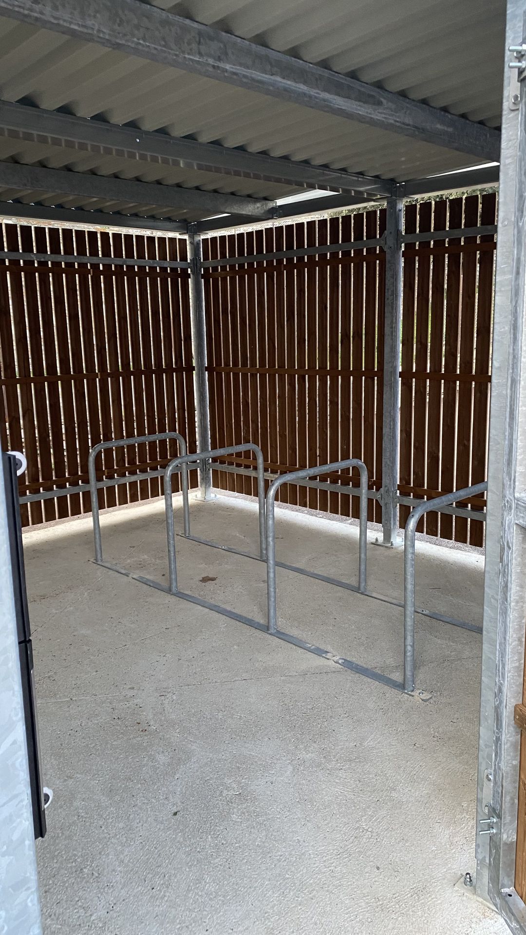 ByCommute installs an enclosed Bosquet bike shelter in the municipality of Bastia
