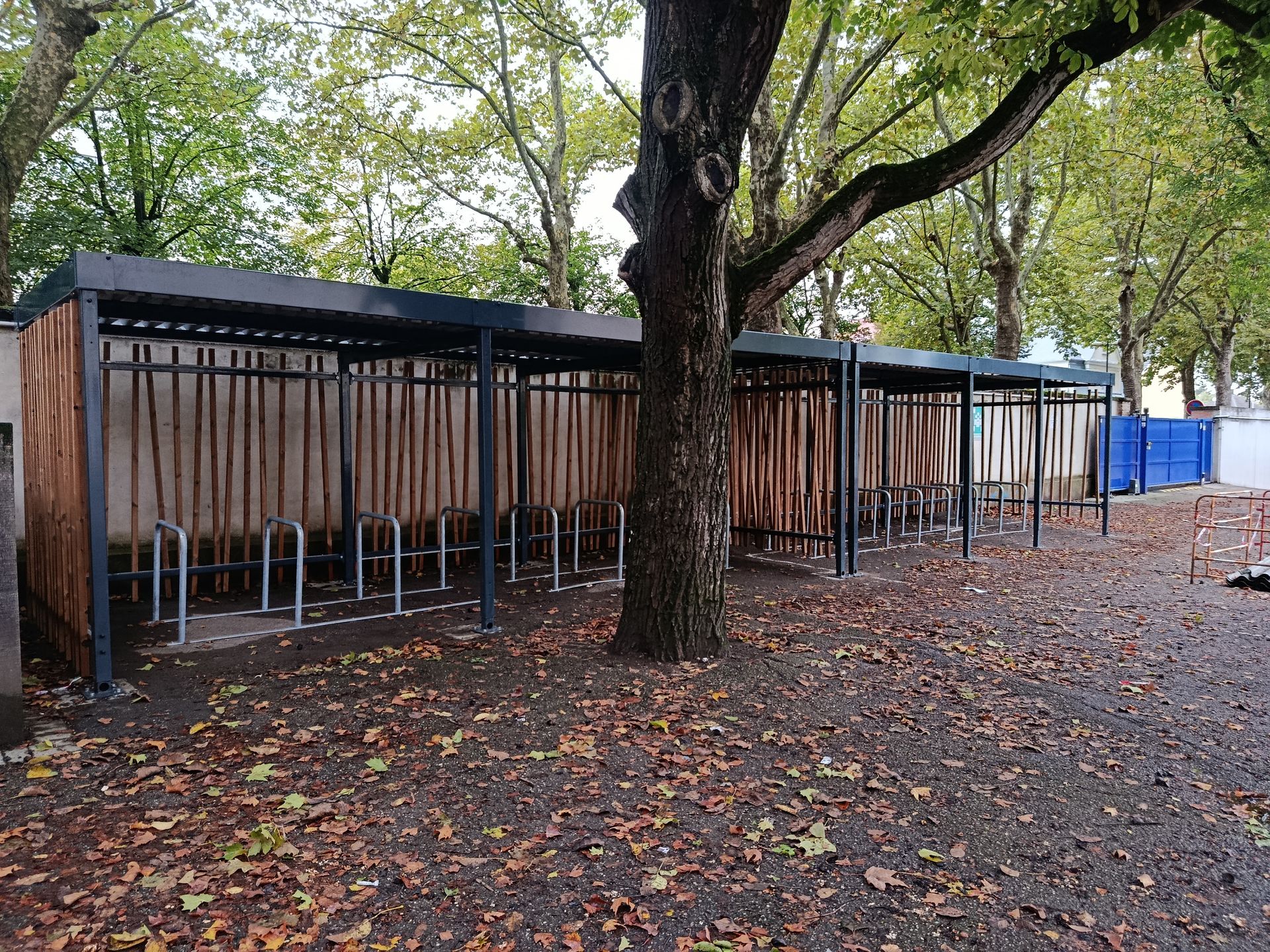 ByCommute installiert einen Jungle-Fahrradunterstand bei Ecole Joie de Vivre