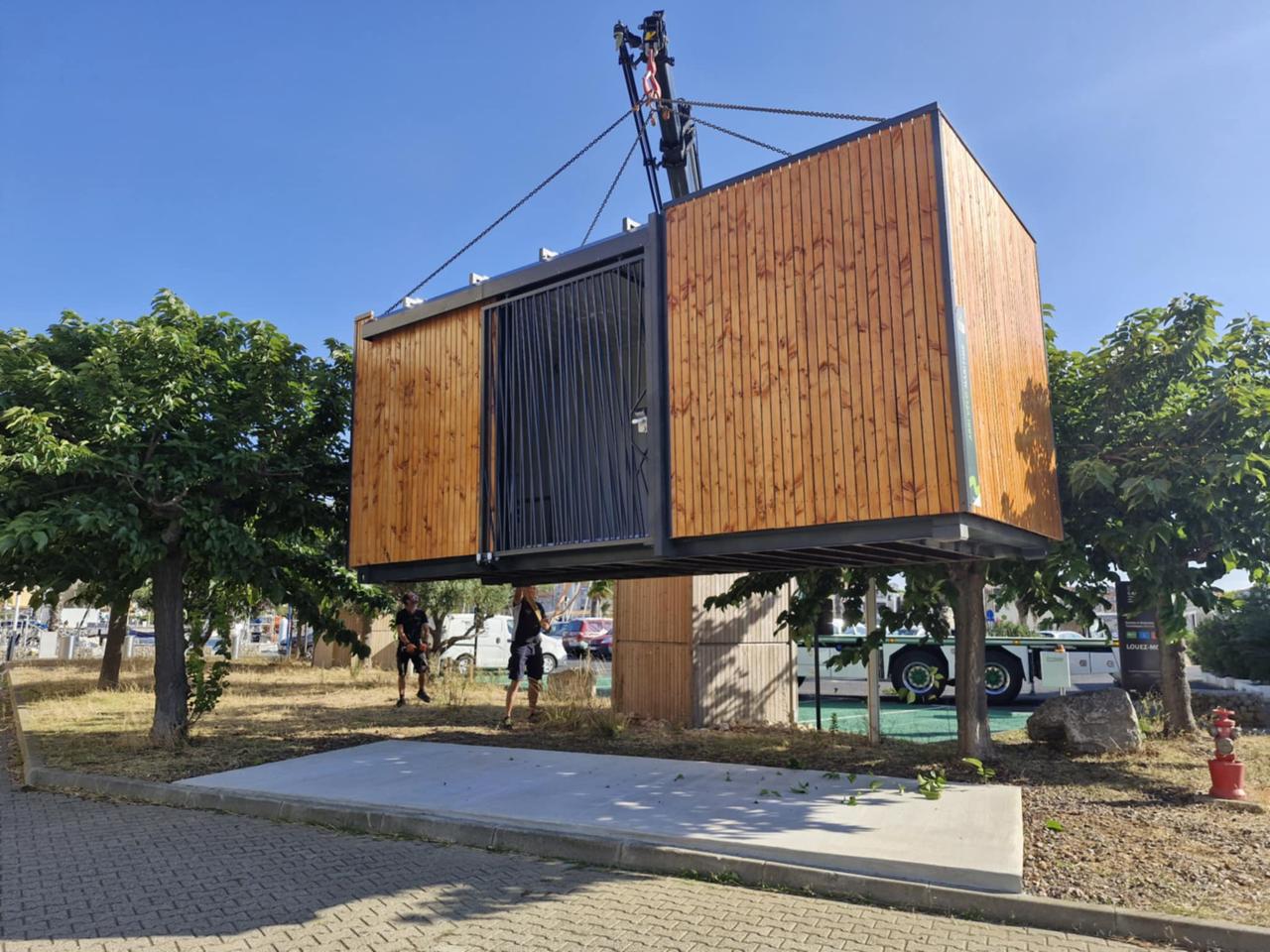 ByCommute installeert een Maritime-fietsenstalling in Gruissan
