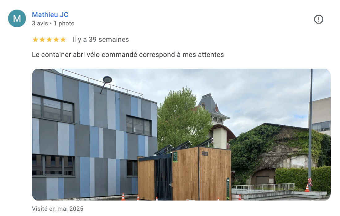 ByCommute installe un abri vélos Maritime pour enedis